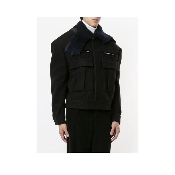 Raf Simons Lamb Fur Collar Jacket - Picture 2 of 9